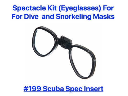 #199EB Scuba Spec Optical Lens Insert for Dive and Snorkeling Masks.