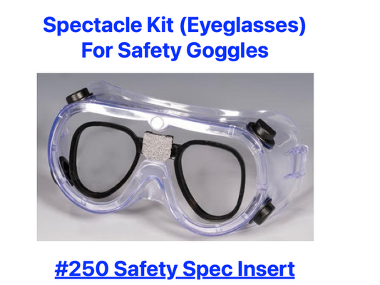 #250 Safety Spec Eyewear for Safety Goggles