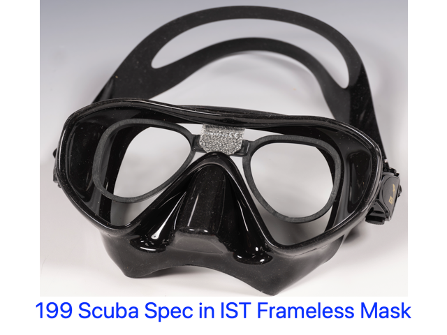 Scuba Spec Kit with IST MP110 Frameless Goggle-Style Dive Mask