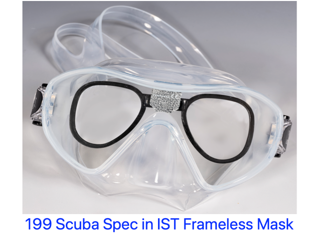 Scuba Spec Kit with IST MP110 Frameless Goggle-Style Dive Mask